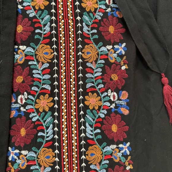 Vici Black Embroidered Midi Dress - Picture 5 of 8